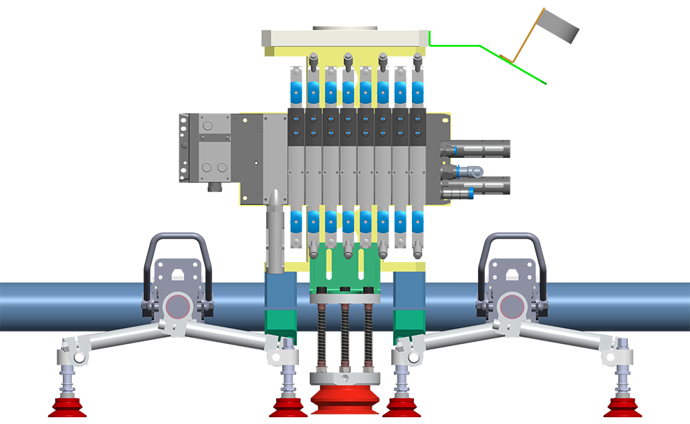 Small and medium depalletizing end picker