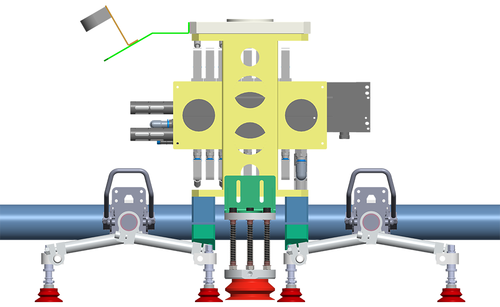 Small and medium depalletizing end picker