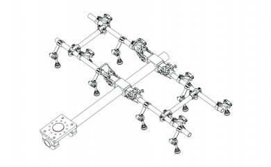 Large robot production line end picker